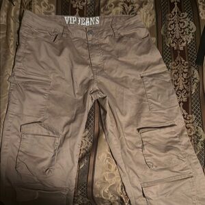 VIP Tan Cargo Pants Durable Utility Design